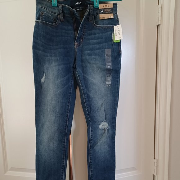 Aero Seriously Stretch High Rise Jeggings - Women's Size 0R - Picture 1 of 4